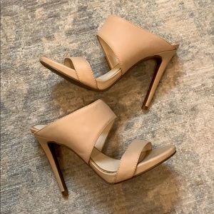 Jessica Simpson Nude Strap Heels